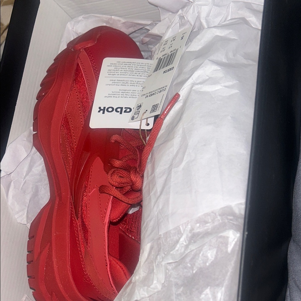 Reebok Club C V2 Bold Red Sneakers - Picture 4 of 5